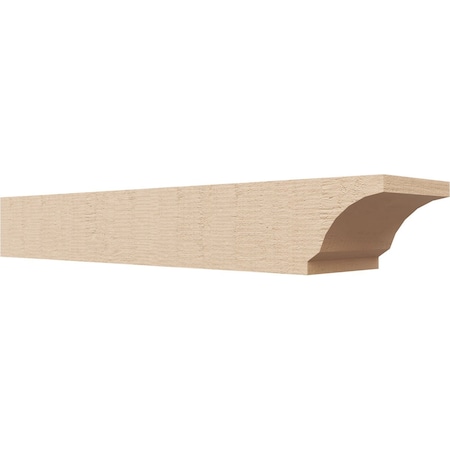 Ekena Millwork 6in. W x 4in. H x 28in. L Moab Woodgrain TimberThane Rafter Tail, Primed Tan RFTUR06X04X28MOARCPR